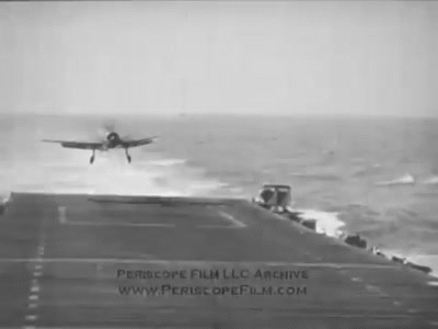 WWII_NAVY_AIRCRAFT_CRASH_LANDINGS_Silent_Film.gif