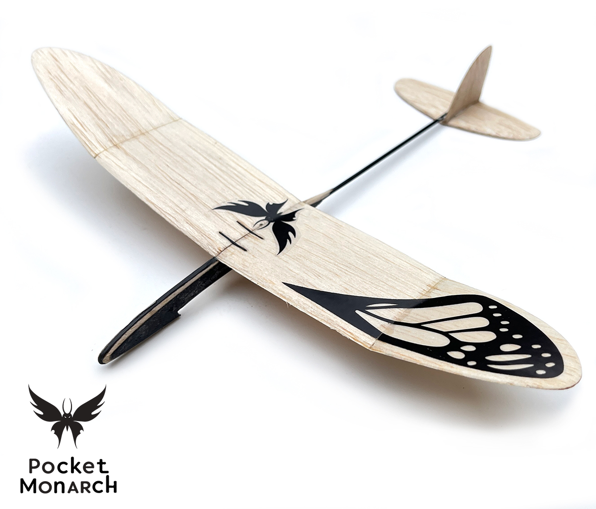 pocket monarch rubber band launch catapult launch glider microbirds airplane.jpg